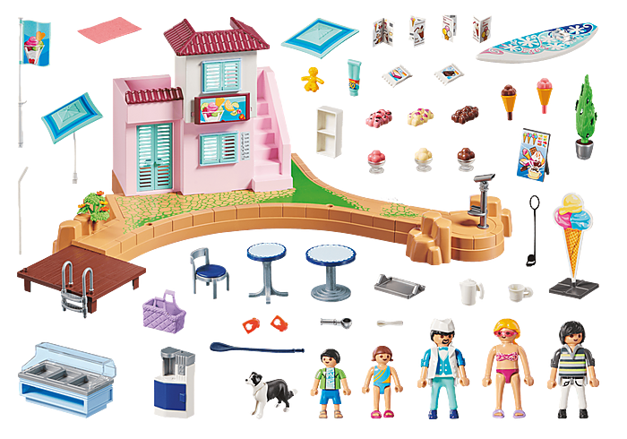 Playmobil 70279 Family Fun Promo Waterfront Ice Cream Shop