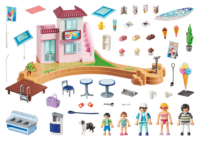 Playmobil 70279 Family Fun Promo Waterfront Ice Cream Shop