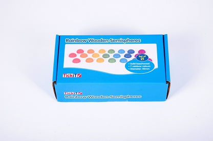 TickiT Rainbow Wooden Semispheres