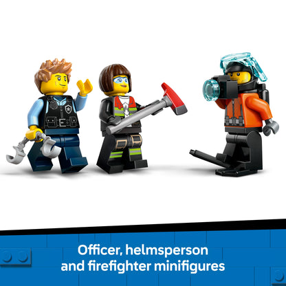 Lego City Great Vehicles 60462 Helicopter, Fire Truck & Submarine Remix