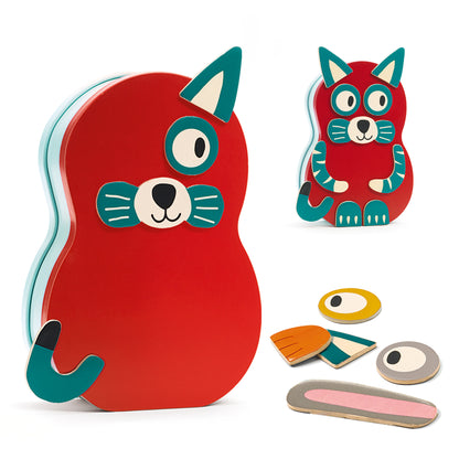 Djeco Inzebox Animo Wooden Magnetic Game