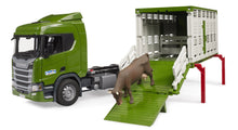 Bruder Scania Super 560R Cattle Truck W/1 Cattle