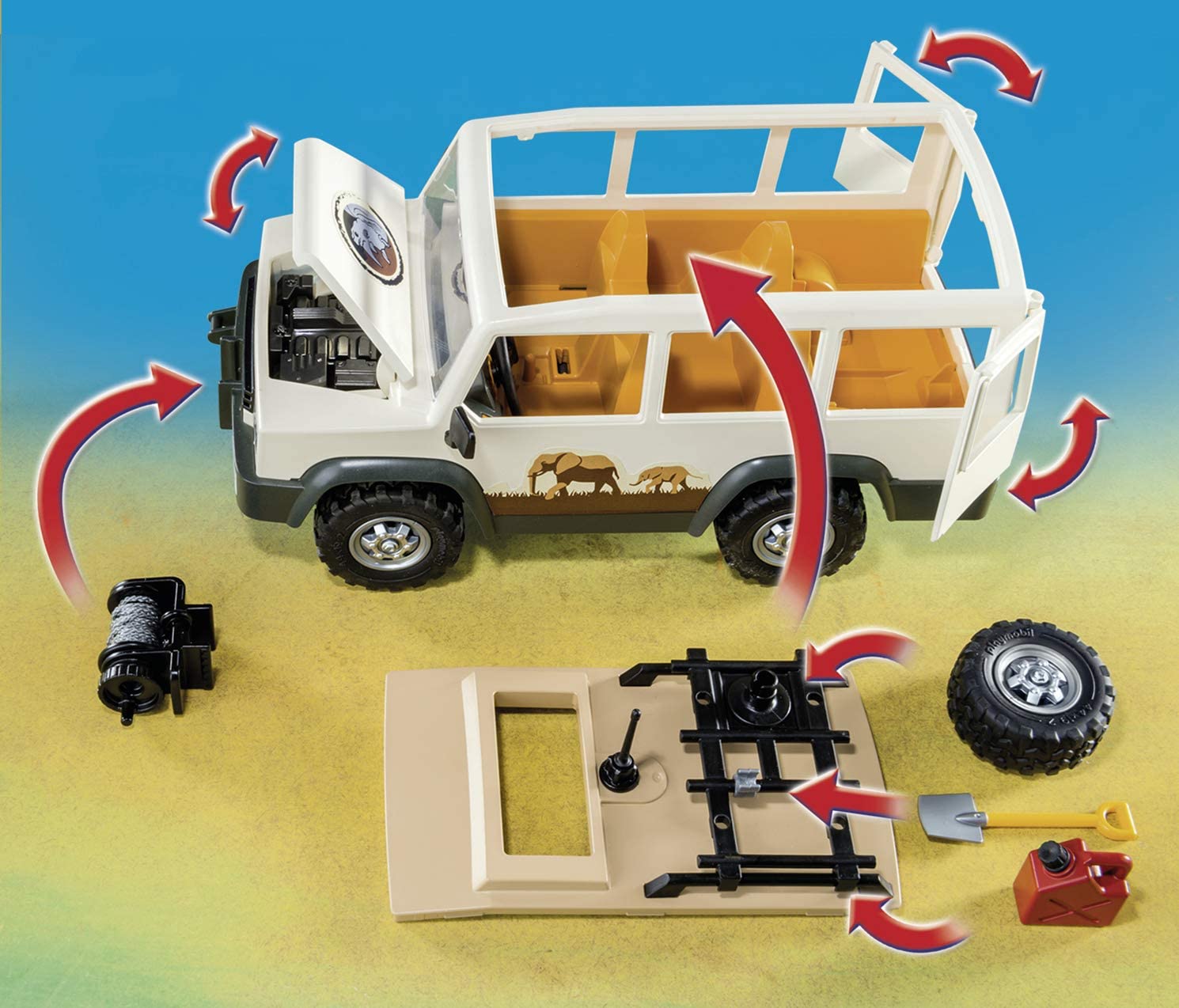 Playmobil Wild Life 6798 Safari Truck with Lions (D)