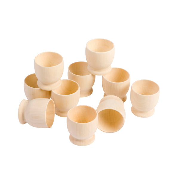 Wood Egg Cups (10)