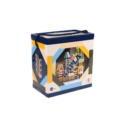 Kapla Box 120 Light Blue, Yellow and Geen