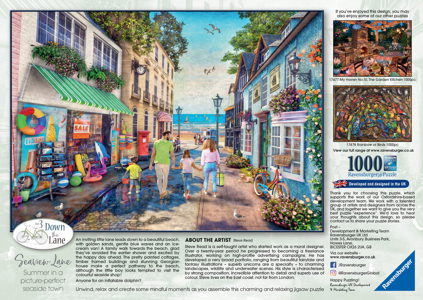 Ravensburger Down The Lane No.3, Seaview Lane 1000pc