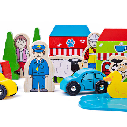 BigJigs Trains Trackside Accessory Pack
