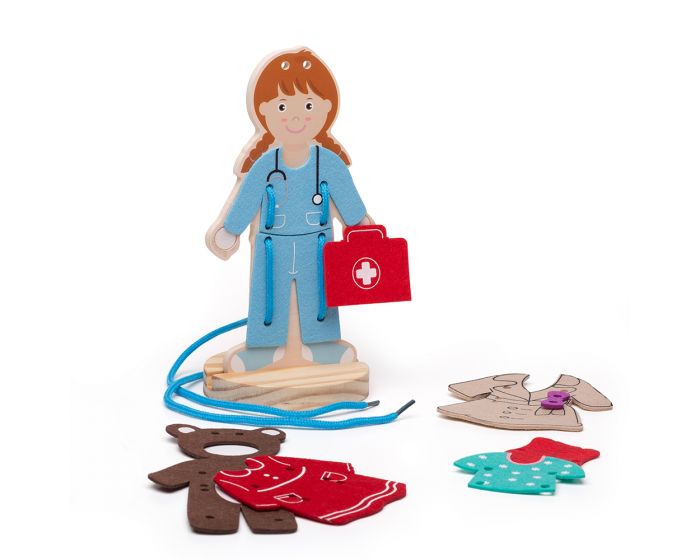 BigJigs Lacing Dress-Up Girl