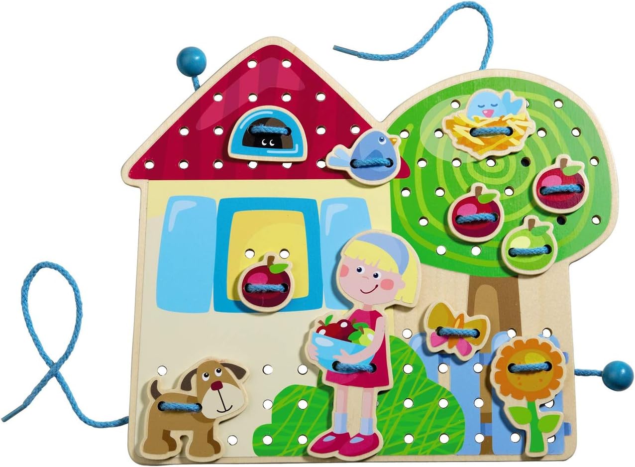 Haba Threading Game Gretas Garden House