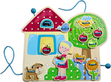 Haba Threading Game Gretas Garden House