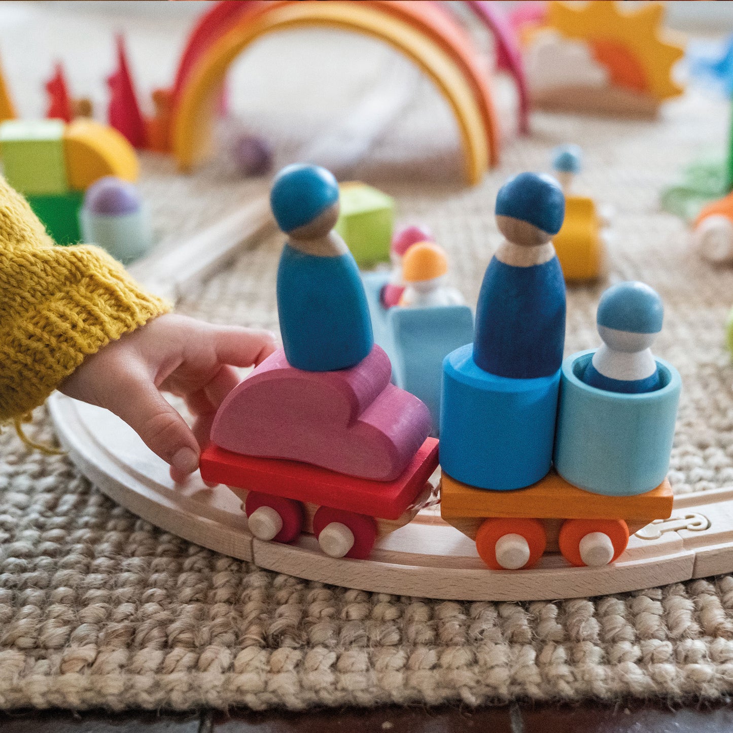 Grimms Building Set Wooden Train