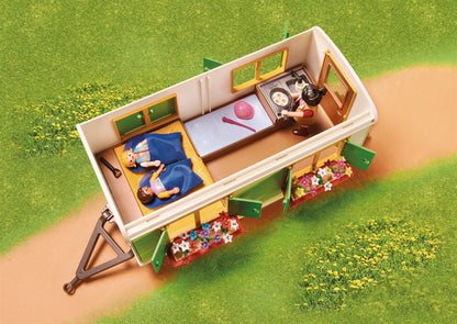 Playmobil 70510 Country Pony Shelter with Mobile Home