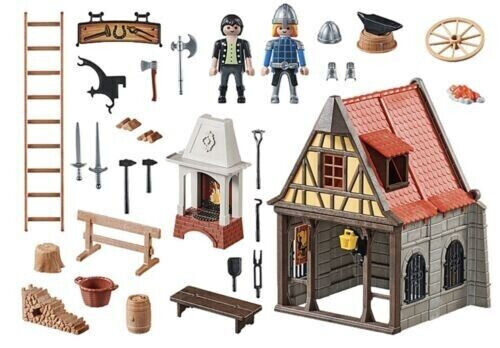 Playmobil Plus 70956 Medieval Blacksmith's Forge