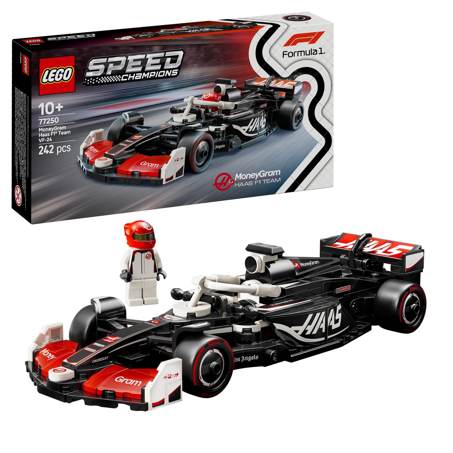 Lego Speed Champions 77250 MoneyGram Haas F1® Team VF-24 Race Car