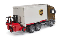 Bruder Scania Super 560R Ups Logistics Truck W/Forklift (3581)