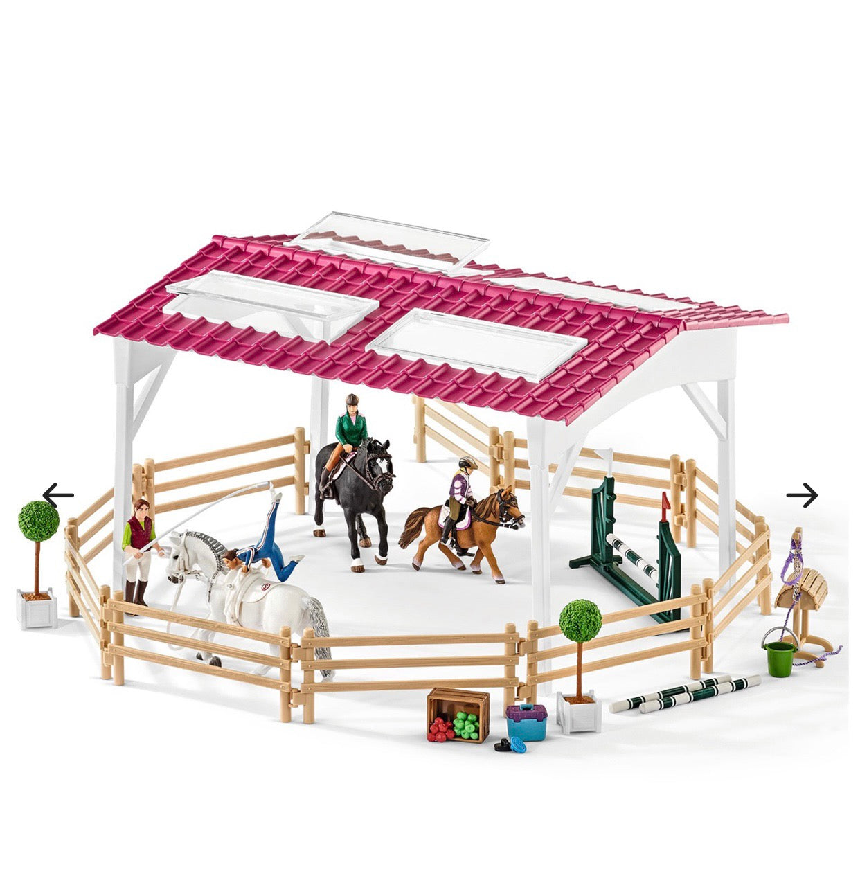 SCHLEICH 42389 RIDING SCHOOL WITH RIDERS AND HORSES