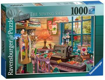 Ravensburger My Haven No 4. The Sewing Shed 1000pc Jigsaw Puzzle