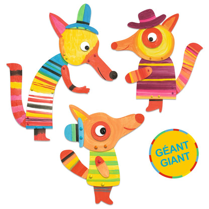 Djeco Painting The Fox Family