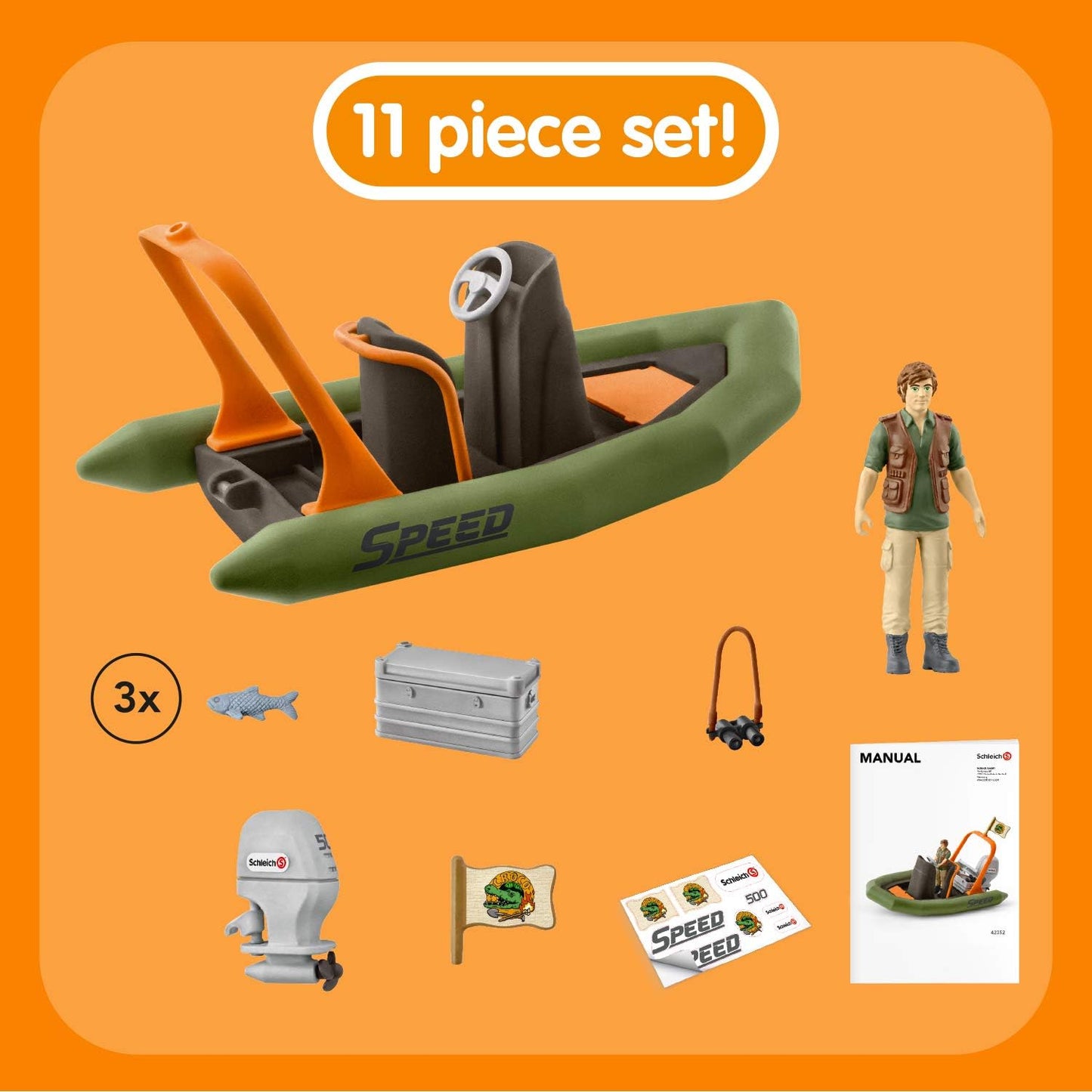 Schleich Dinghy With Ranger