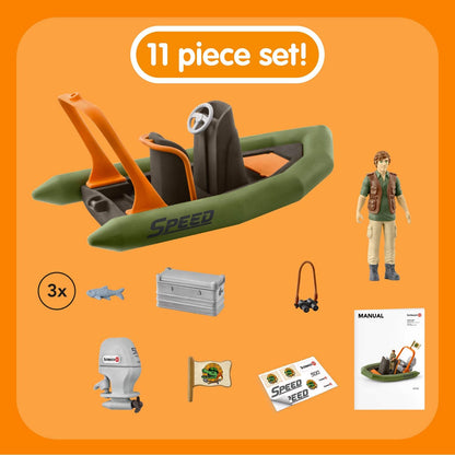 Schleich Dinghy With Ranger