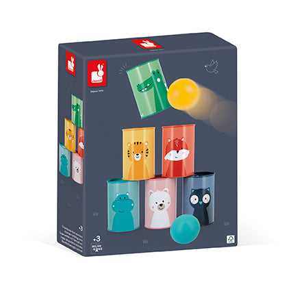 Janod Animals Tumbling Cans (D)