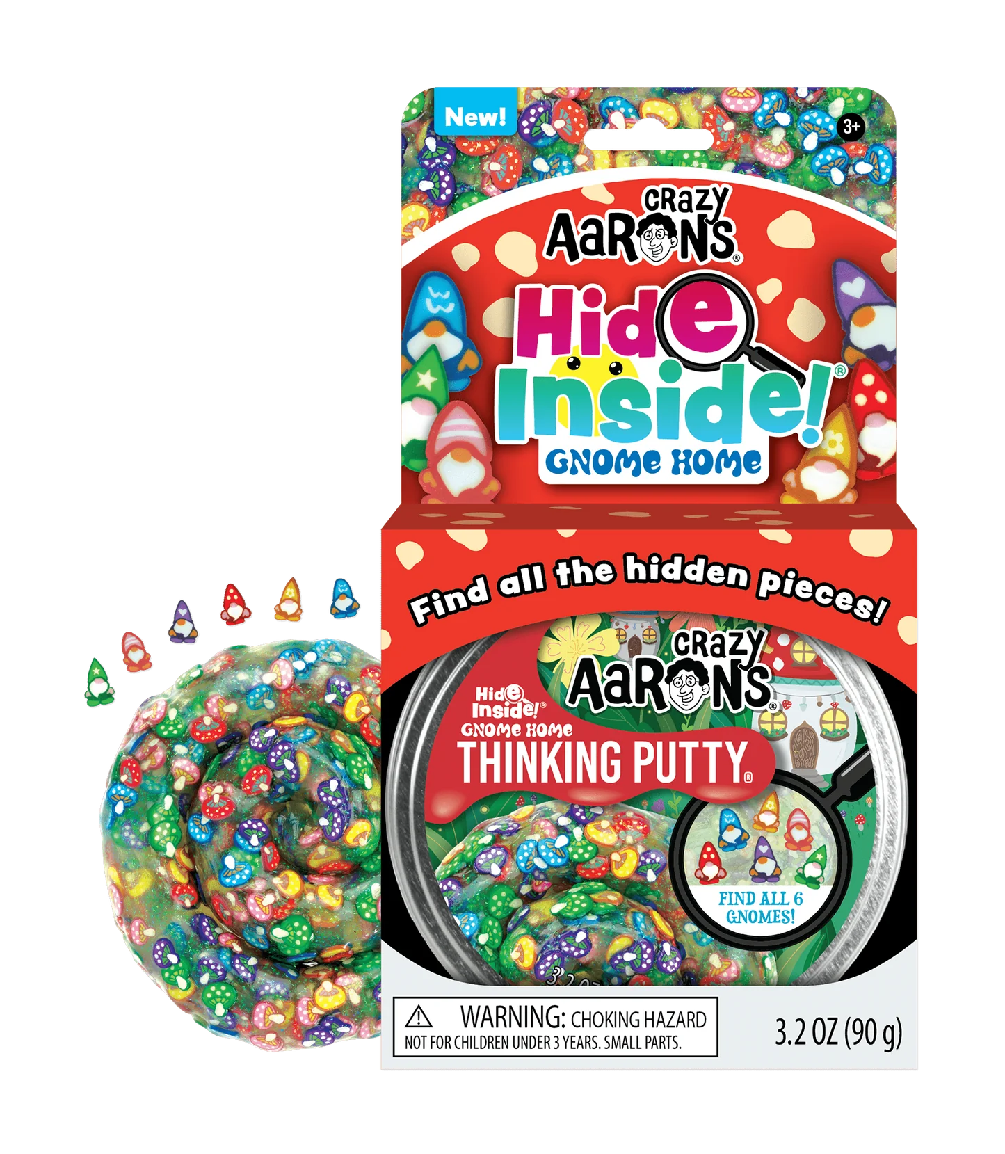 Crazy Aaron's Thinking Putty Hide Inside Gnome Home