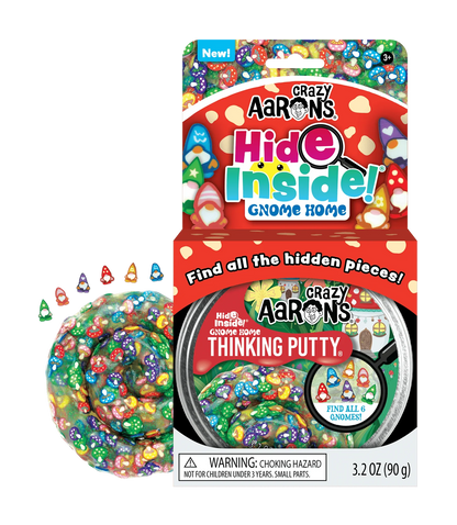 Crazy Aaron's Thinking Putty Hide Inside Gnome Home
