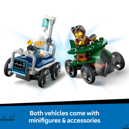 Lego City Great Vehicles 60459 Airplane vs. Hospital Bed Race Car Pack
