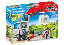 Playmobil 71431 City Life Glass Recycling Truck With Container