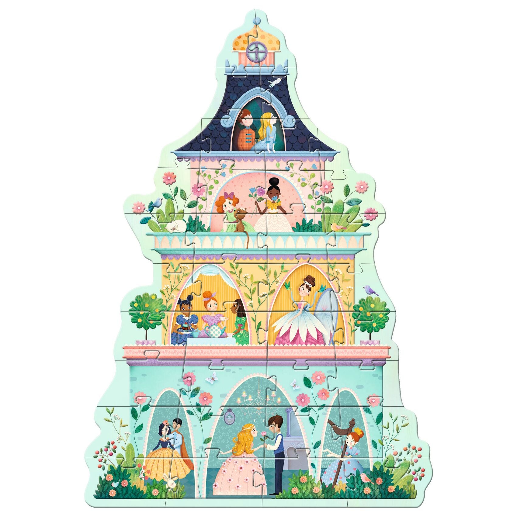 Djeco The Princess Tower Giant Puzzles