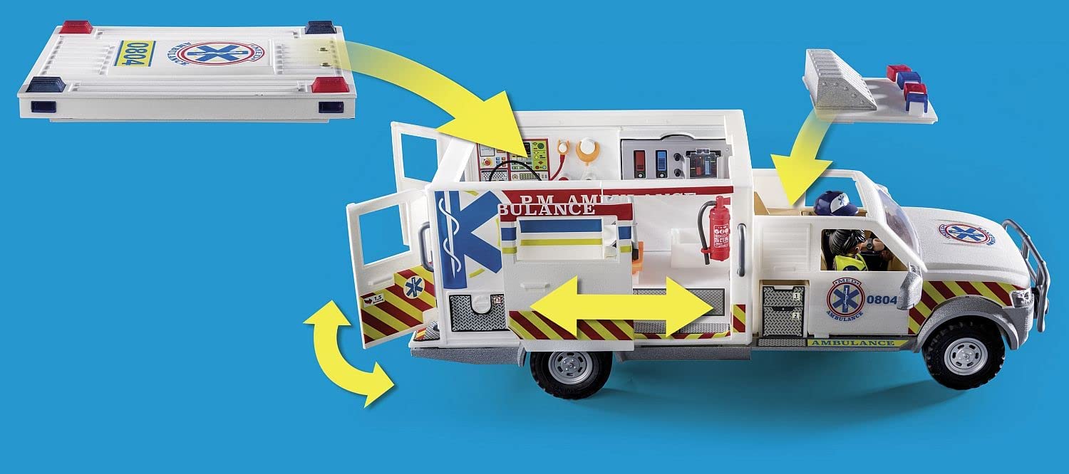 Playmobil 70936 Rescue Vehicles Ambulance with Lights and Sound