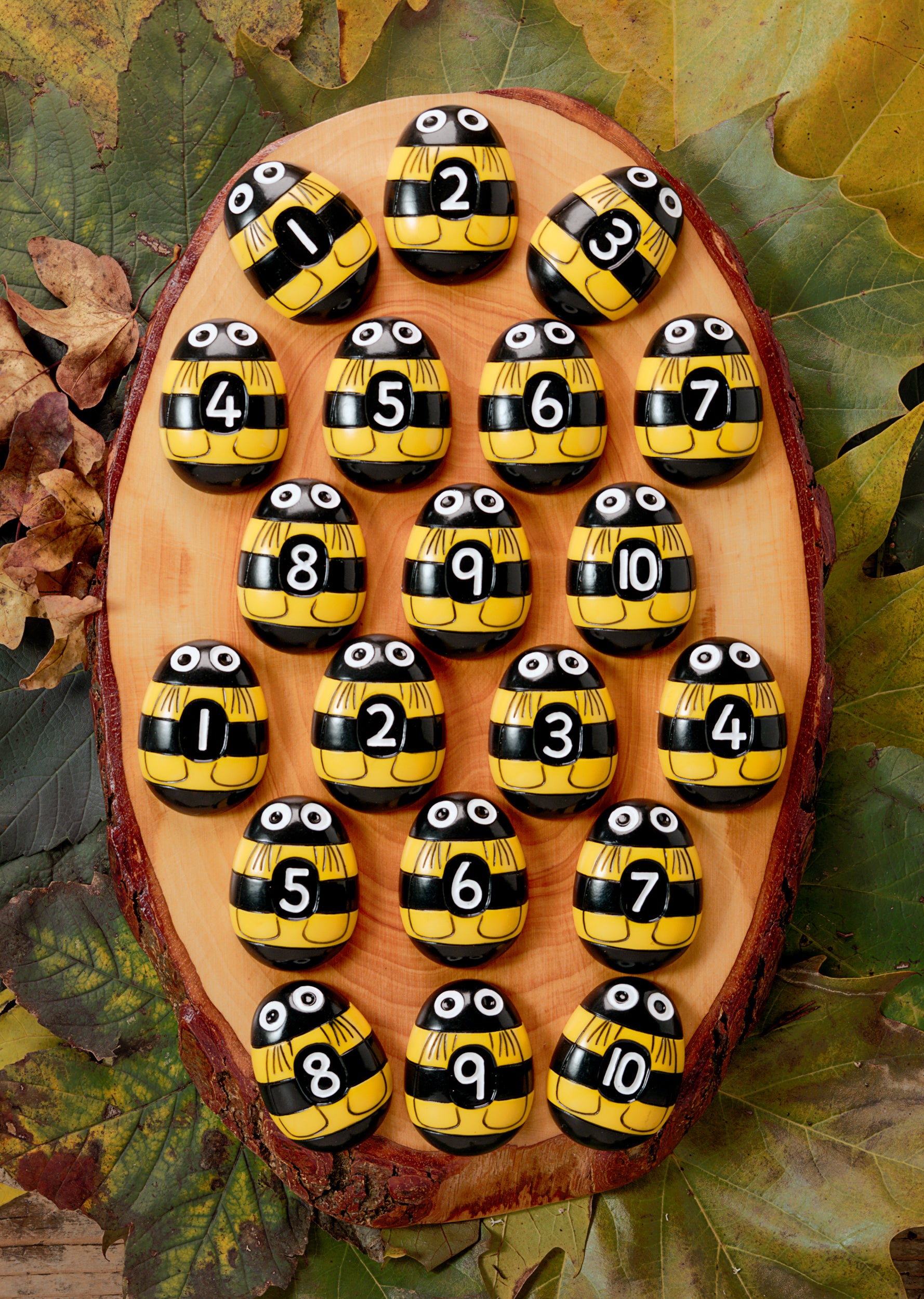 Yellow Door Honey Bee Number Stones