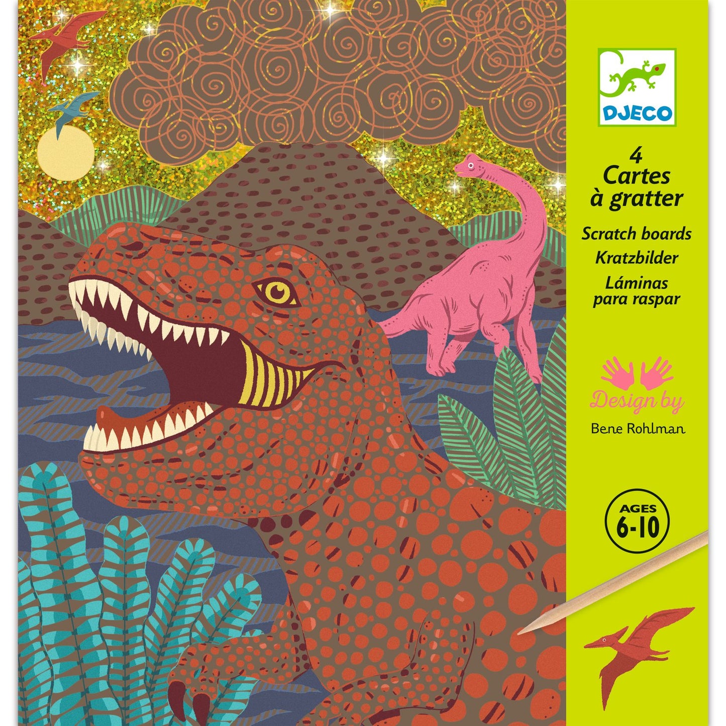Djeco When Dinosaurs Reigned Scratch Cards