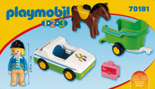 Playmobil 1.2.3 70181 Car with Horse Trailer