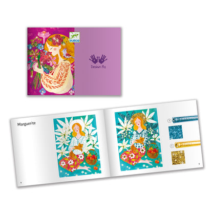 Djeco Glitter Boards The Scent Of Flowers