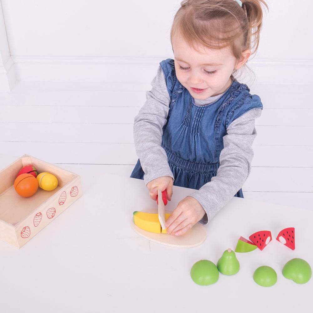 BigJigs Cutting Fruit Crate