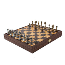 Manopoulos Wood & Metal Chess Set