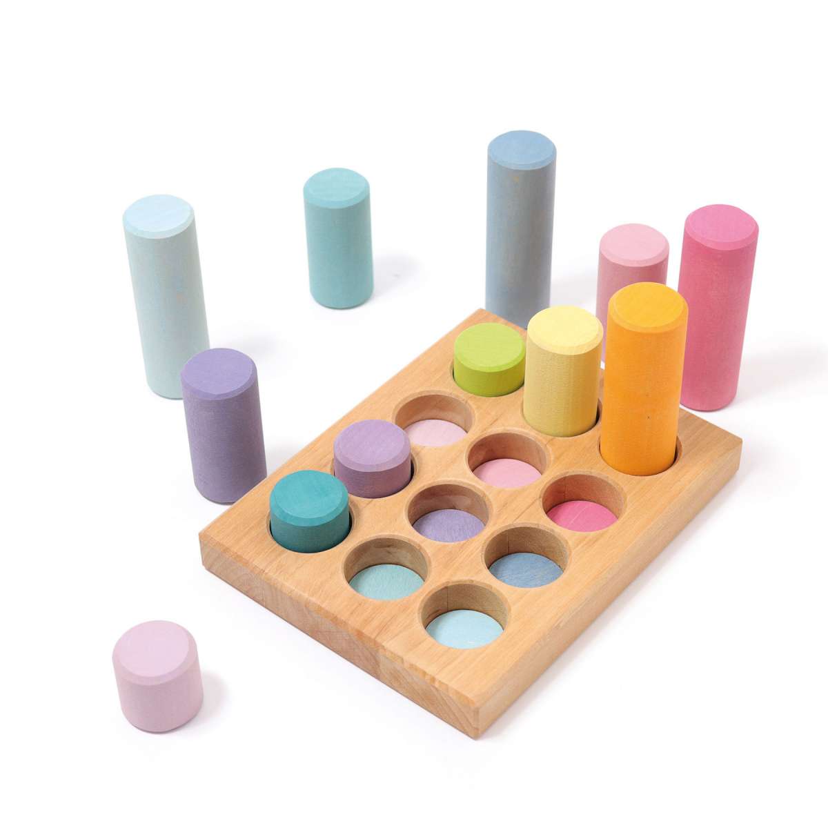 Grimms Stacking Game Small Pastel Rollers