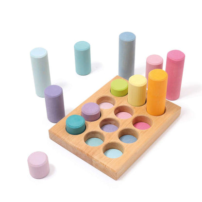 Grimms Stacking Game Small Pastel Rollers