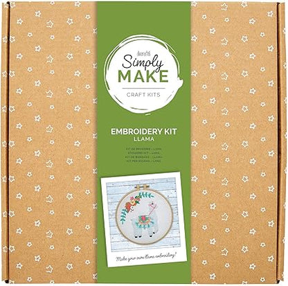 Simply Make Embroidery Kit Llama