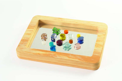 TickiT Wood Effect Softie Mirror Tray