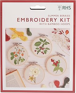 RHS Embroidery Hoop Decoration Kit - Summer Berries