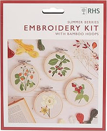 RHS Embroidery Hoop Decoration Kit - Summer Berries