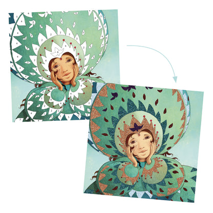 Djeco Glitter Pictures Gold and Silken (D)