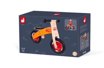 Janod 1st Orange/Red Little Bikloon Balance Bike
