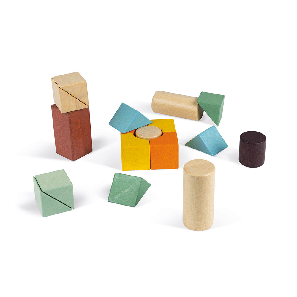 Janod Sweet Cocoon Cart With Blocks
