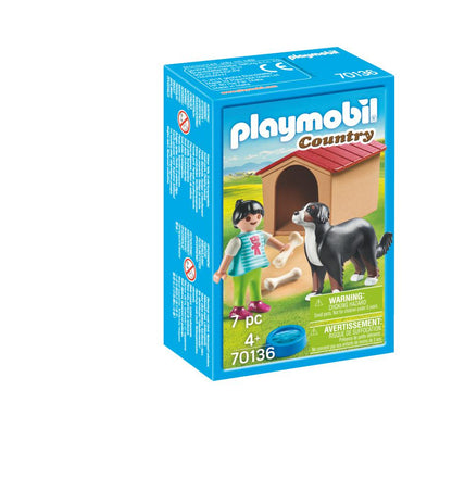 Playmobil 70136 Country Farm Dog with Kennel