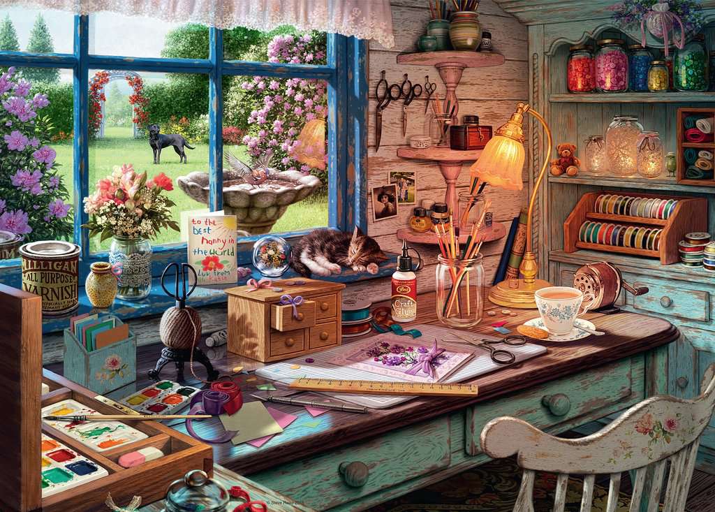 Ravensburger My Haven No.1, The Craft Shed, 1000pc
