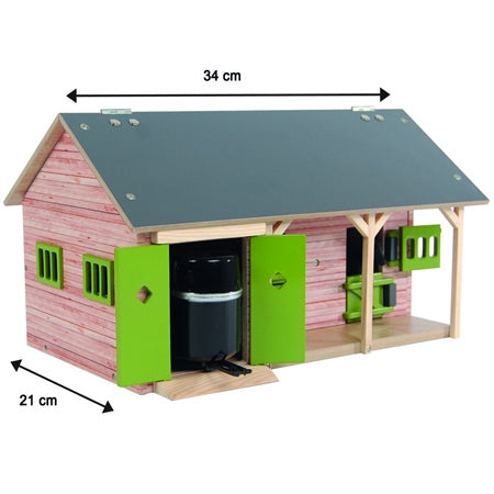 Kids Globe 1:32 Horse Stable W/ 2 Boxes