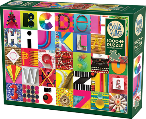 Cobble Hill Puzzles 1000 Pieces Found Alphabet